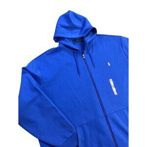 Ralph Lauren Polo Mens Royal Blue Full-Zip Hoodie Sweatshirt 4XLT Cotton Blend